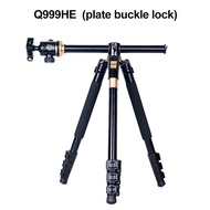 QZSD NEW Q999HE Aluminum Alloy Tripod with Horizontal Arm Detachable Monopod Compact for Travel[