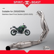Akrapovic Motorcycle Exhaust Pipe Kawasaki Z650 ER6N Exhaust Muffler Exhaust Full System 2023-2025