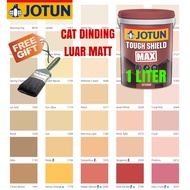 JOTUN 1 LITER TOUGH SHIELD MAX EXTERIOR WALL PAINT MATT / CAT DINDING LUAR RUMAH TAK KILAT ( PAGE A )