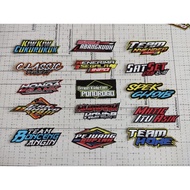 Hologram Stickers, Hologram Motorcycle Stickers, Hologram Word Stickers, viral Hologram racing Word 