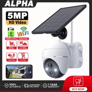 ALPHA Solar CCTV Camera WIFI 360 Outdoor CCTV Camera  Solar Power Wireless IP Security Camera