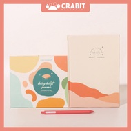 Combo Crabit Playful Daily bullet journal + 1 Kaco Pen - Decorative book with layout bullet journal 
