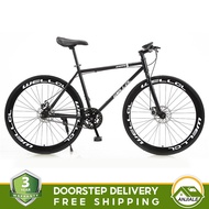 MYU  Inch Road 26  Fixie MYU Dual Disc Brake Lightweight City Bike/ High Carbon Steel Frame/ 30 40 6