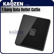 ZENSO Switch Glasse Black Glass Rocker Slim Switches & Socket [SIRIM]