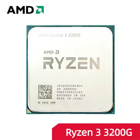 AMD Ryzen 3 R3 3200G Processor 3.6GHz Quad-Core 65W AM4 CPU without Fan