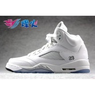 Beacon Sports Joe 5th Generation Men's Shoes Retro AJ5 Silver Women's Shoes Basketball Shoes136027-1