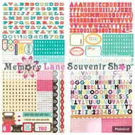 Echo Park 12x12 Inch Alpha Cardstock Stickers
