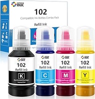 102 Ink Compatible with 102 Ink Refill Bottles ET-1810 ET-2710 ET‑2711 ET-2712 ET-2714 ET-2715 ET-27