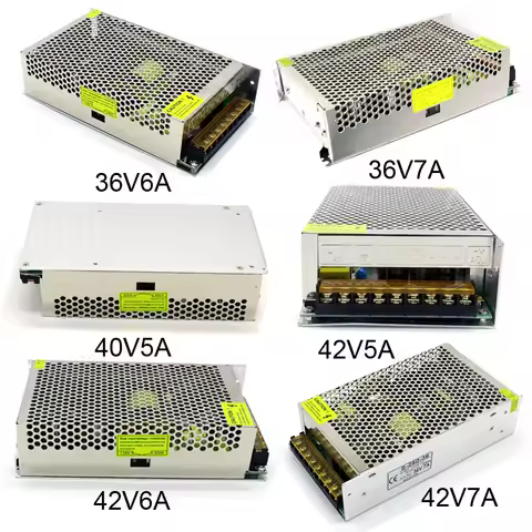 Switching Power Supply Ac 110V 220V to Dc 36V 40V 42V 5A 6A 7A 200W 250W 300W Motor Voltage Regulati