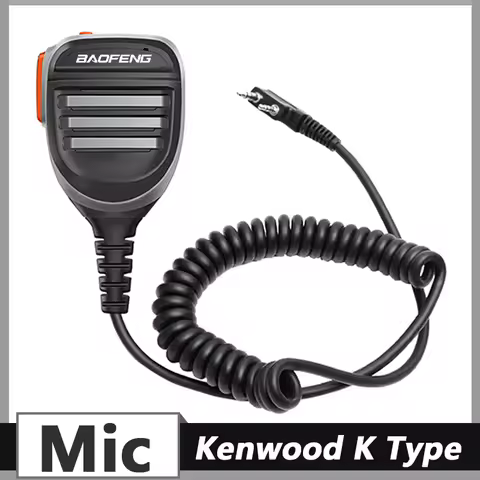 UV-5RH Pro Max Microphone Speaker Baofeng UV-K61 Waterproof Tangent Headset For Quansheng UV-K5 UV-K