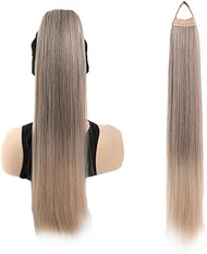 1 Pcs Ponytail Extension, 70CM/27.56in Length, High-Temperature Fiber Pony Tail Wig, Natural-Looking