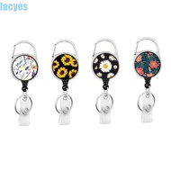 LACYES Badge Reel Clip Easy Pull Office Supplies Nurse Badge Reel Office Recoil Badge Retract Pull K