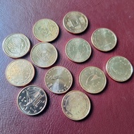Set of 12 Eu.ro 1 Cent coins – Collectible Coins, Sharp Images