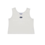 [Acme De La Vie] Circle Wappen Crop Tank Top White