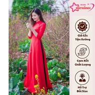 Red Traditional Ao Dai Set - Ha Thanh Ao Dai