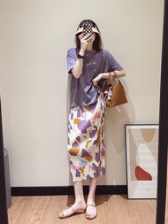 Issey Miyake Fold Bust Skirt To Show Tall Waist Pencil Skirt Gentle Female Summer Long Printing Bag Hip Skirt In The Atmosphere Quality