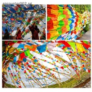 [ER] Religious Flag Tibetan Buddhist Prayer Flag Tibet Lung Ta Banner Scriptures Flag [SG]