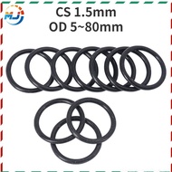 [MHJ] Black O-Ring OD5-80mm * CS1.5mm NBR Rubber O-Ring