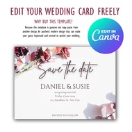 Premium Wedding Invitation Digital (Editable) | Kad Kahwin Digital Elegant | Save The Date | Instant