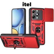 Shockproof Heavy Hard Casing Case with Metal Stand for itel A90 RS4 A70 S26 Ultra Power 70