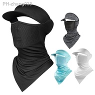 UV Face Covering Mask Bicycle Visor Hat Summer Motorcycle Ba-lclava Sun Protection Cool Hat UPF 50 Protection Adjustable Strap