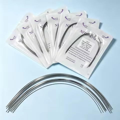10pcs Dental Orthodontic Niti Archwires Round Arches Wire Natural Rectangular 0.016 0.017 0.018 0.01