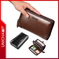 dompet beg tangan wanita mk wallet women Unichamp Dompet Lelaki Panjang Long Wallet Men Beg Duit Lelaki Beg Tangan Lelak