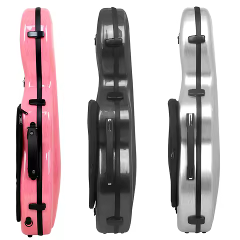 IRIN 4/4 Violin Case Bag Carbon Fiber Violin Storage Box Violin Composite Case with Leather Handle M