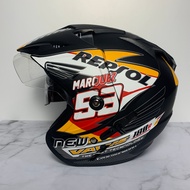 BXP JP7 Repsol Doff Helmet - Double visor SNI Helmet Adult Helmet