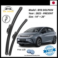 🔥 MR WIPER🔥 BYD DOLPHIN (2023-PRESENT) MR WIPER JAPAN TECHNOLOGY WIPER BLADE WINDSCREEN WIPER