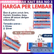 KANCING HAK KAIT KAITAN PENGAIT HOOK BRA BH BEHA ROK CELANA KEBAYA KORSET KEMBEN BAJU DRESS PESTA SI