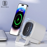 4 in 1 15W Fast Wireless Charger For Samsung S25 S24 Phone 17 16 15 Buletooth Speaker Touch Sensor S