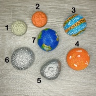 JIBBITZ, STICKER, PLANET CHARM CROSS SLIPPERS DECORATION