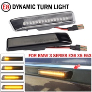 【Strict selection】2Pcs LED Dynamic Turn Signal Light Side Fender Marker Sequential Blinker For BMW E36 For BMW X5 E53 For BMW 3 Series