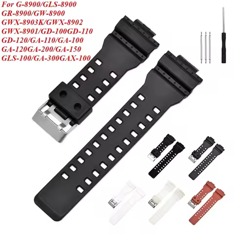 For Casio G-SHOCK GD120 GA100 GA-110 GA-100C G-8900 Matte Watch Strap Resin Rubber Band Man Bracelet