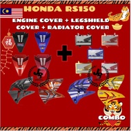 🔥HONDA COMBO 🔥SET RS150 V1 V2SET RS150 V1 V2 Set Package 3 in 1ENGINE COVER+LEGSHIELD  COVER+ RADIATOR COVER
