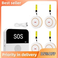 Wireless WiFi Elderly Caregiver Pager SOS Call Button Emergency SOS Alert System for Seniors Patient