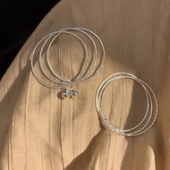 【Ship In 24H】Adjustable Bracelet 手鐲女韓版不掉色銀 手鏈 999 純銀 Bracelet Adjustable For Women 手鐲女純銀不掉色【1725人好评】