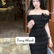 Long off-the-shoulder dress, off-the-shoulder ruffle dress, pretty lace off-the-shoulder dress with 