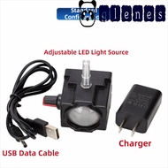 GLENES Microscope Lamp, Adjustable Brightne White LED Microscope LED Light, Fill Light USB Powered B