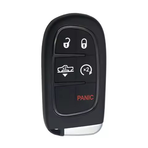 Hindley Remote Smart Car Key Shell Case Fob FCC GQ4-54T 5 Button for Chrysler Dodge Ram Jeep Cheroke