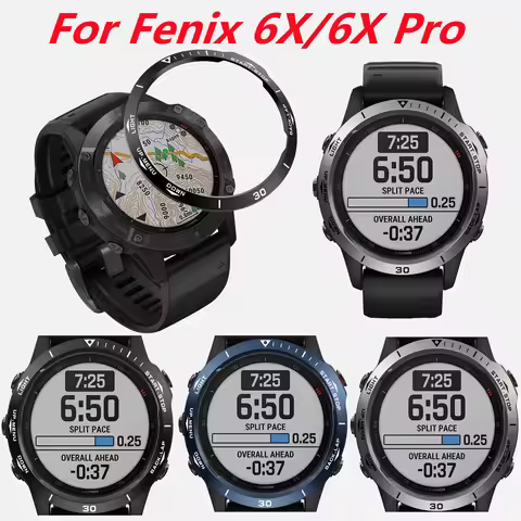 Metal Bezel Ring Case For Garmin Enduro Fenix 6X Watch Bezel Styling Frame Case Cover Protection For