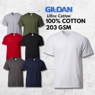 T Shirt Lelaki Round Neck Oversize Baju Tshirt Kosong Unisex Plain Adult Shirt GILDAN Ultra Cotton Men Women 2000