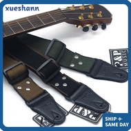 XUESHANN Guitar Strap, End Adjustable Easy to Use Guitar Belt, Universal Vintage Pure Cotton Guitar Accessories Electric Bass Guitar