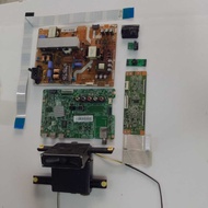 SAMSUNG UA58H5200AR 58" TV MAIN BOARD, POWER SUPPLY, TCON, POWER BUTTON, RIBBON CARD AND SPEAKER
