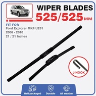 Front Windscreen Wiper Blades For Ford Explorer MK4 U251 2006 2007 2008 2009 2010 Windshield Window 