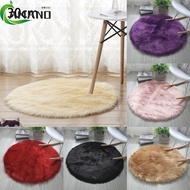 [AMANDA] Round Soft Faux Sheepskin Fur Area Rugs Faux Fur Rug Bedside Rugs