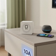 Smart WiFi Light Switch, Tuya 3-Gang 3-Way Mini Breaker  Suis Lampu WiFi Pintar, Tuya 3-Gang 3-Way P