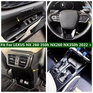 Gear Shift Box / Window Lift Button / Steering Wheel Cover Trim Fit For LEXUS NX 260 350h NX260 NX35