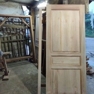 Kusen+Daun Pintu kayu Meranti Bayur 2set